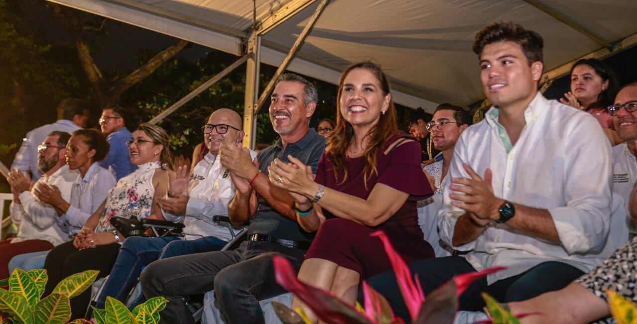 Mara Lezama fue testigo de calidad de toda la fiesta.