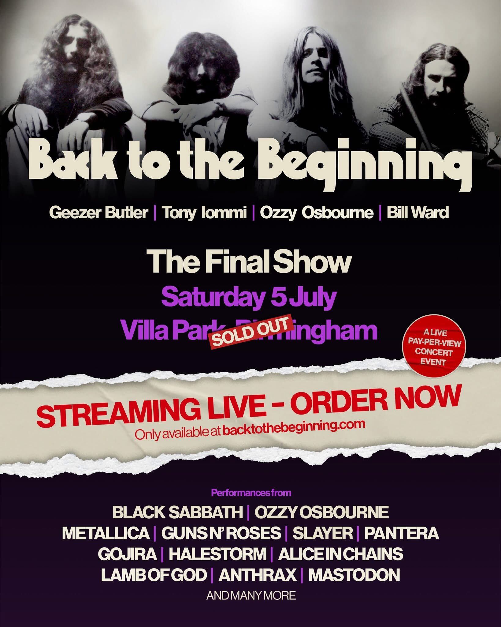 Cartel Back to the Beginning con Ozzy Osbourne