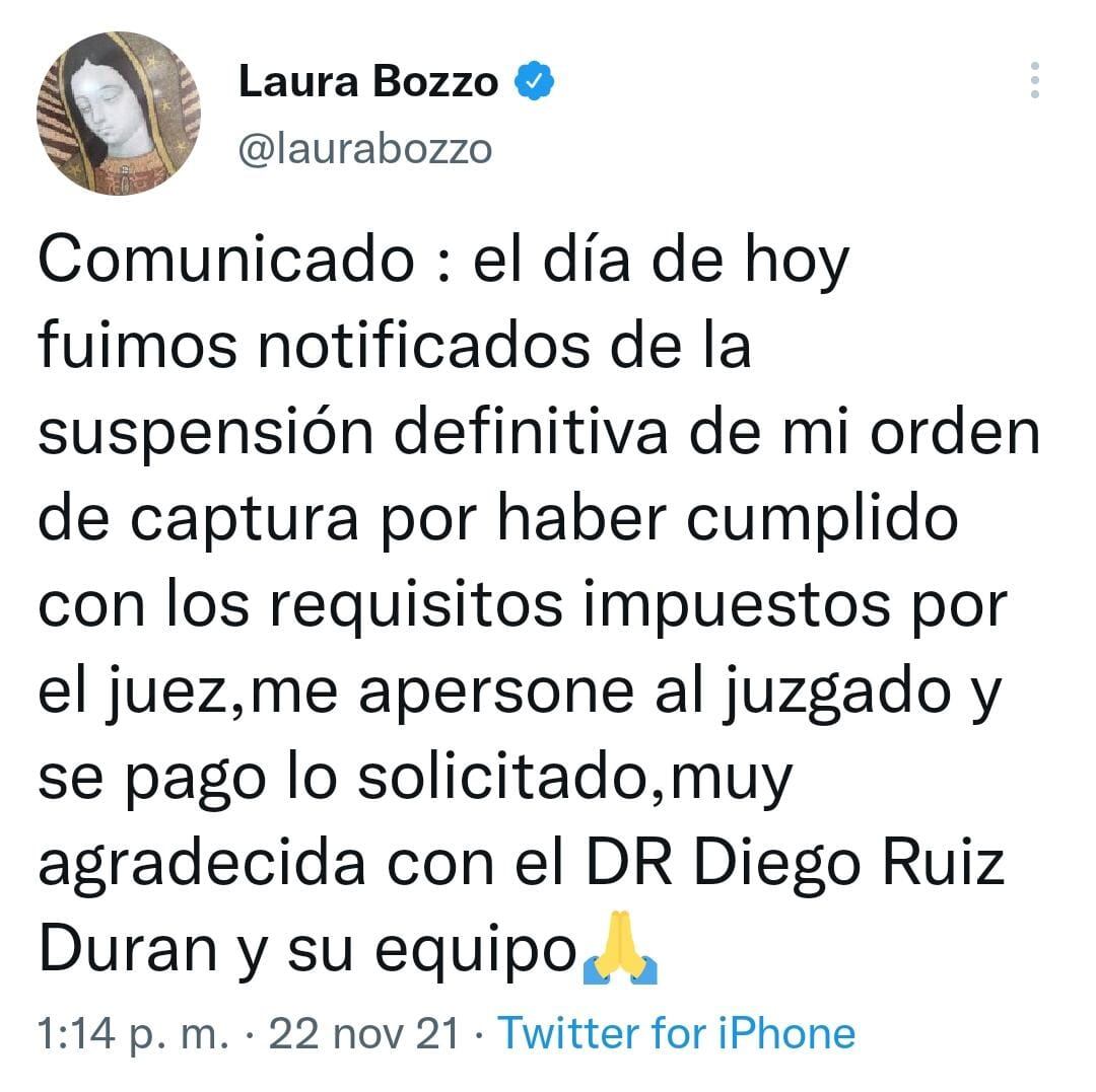 Publicación de Twitter