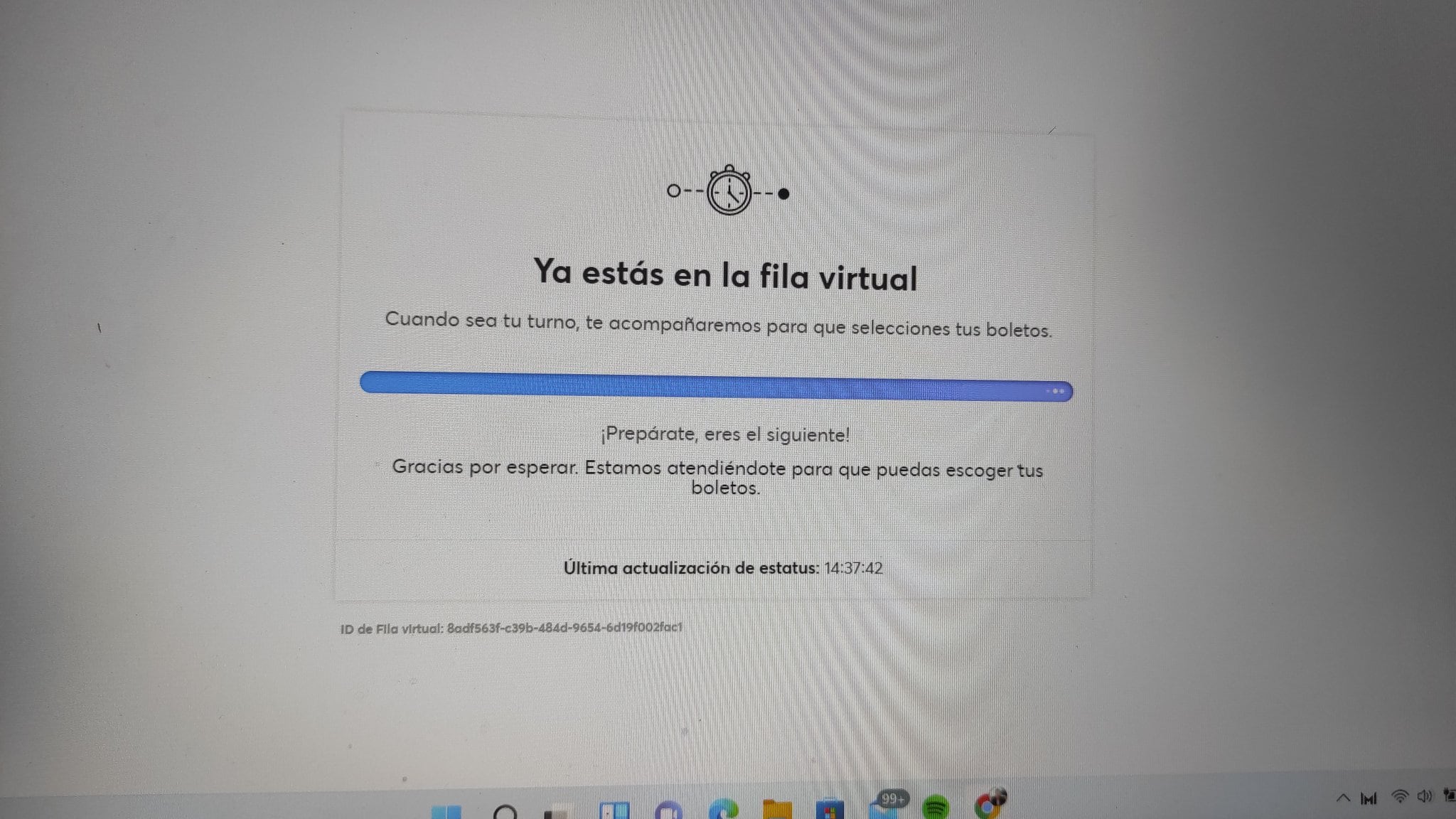 Fila virtual para los boletos de Bad Bunny