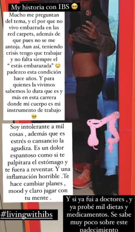 Ana Brenda Contreras padece síndrome del intestino irritable