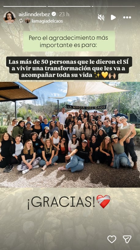 Aislinn Derbez agradeció a quienes la acompañaron en su retiro espiritual