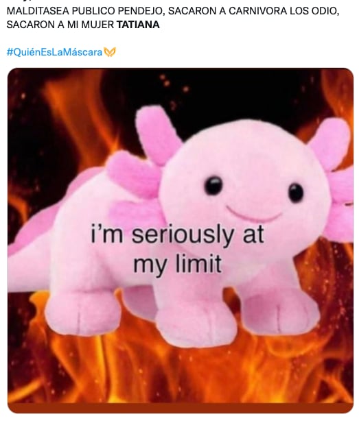 Memes salida de Tatiana como Carnívora de '¿Quién es la Máscara?'