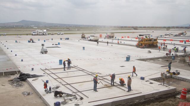 Obras del Aeropuerto Internacional Felipe Ángeles en Santa Lucía