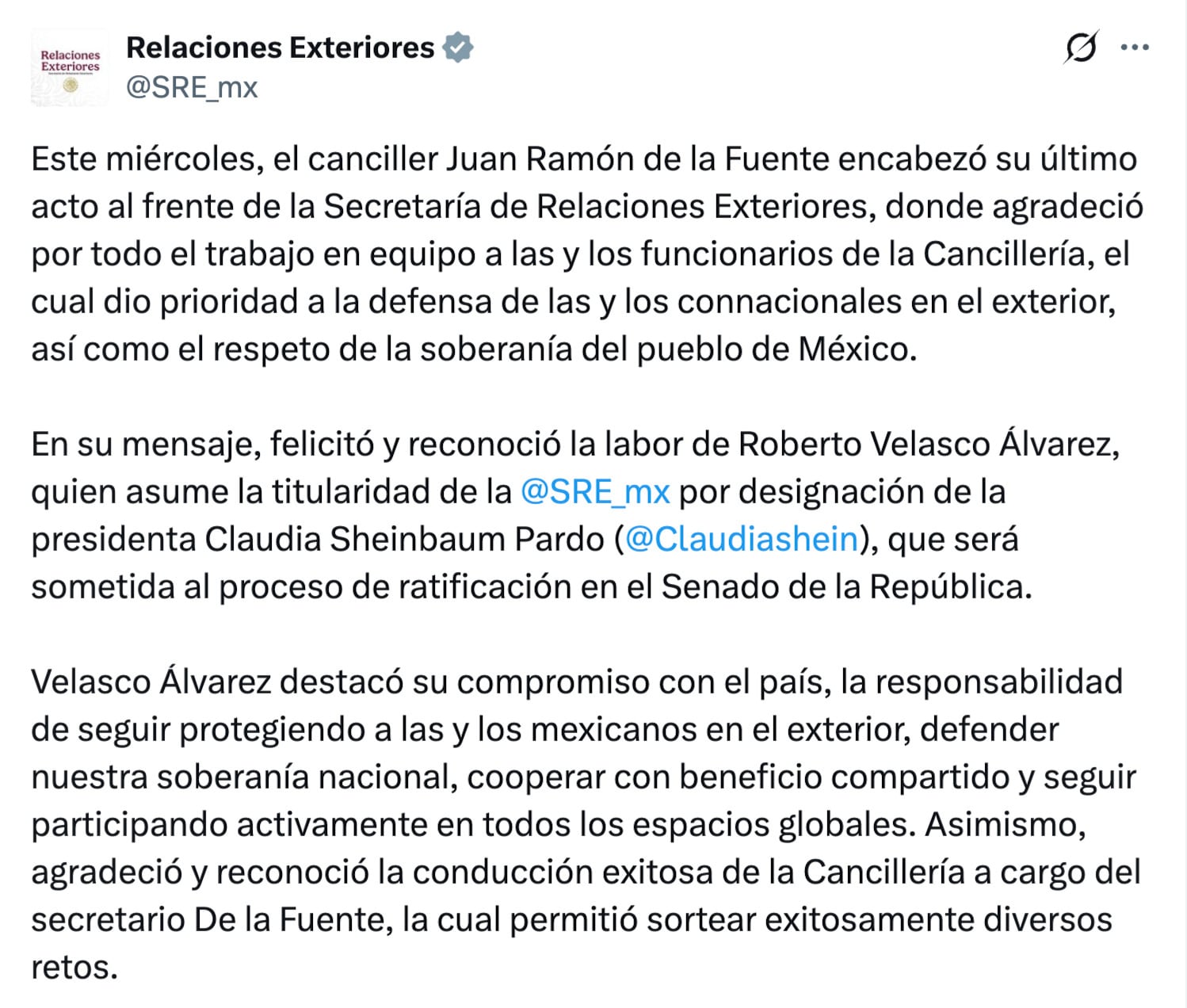 Juan Ramón de la Fuente; lo que se sabe de su trabajo tras dejar la SRE