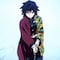 Stickers de Giyu Tomioka: Pack del personaje de Demon Slayer: Kimetsu no Yaiba para usar en WhatsApp