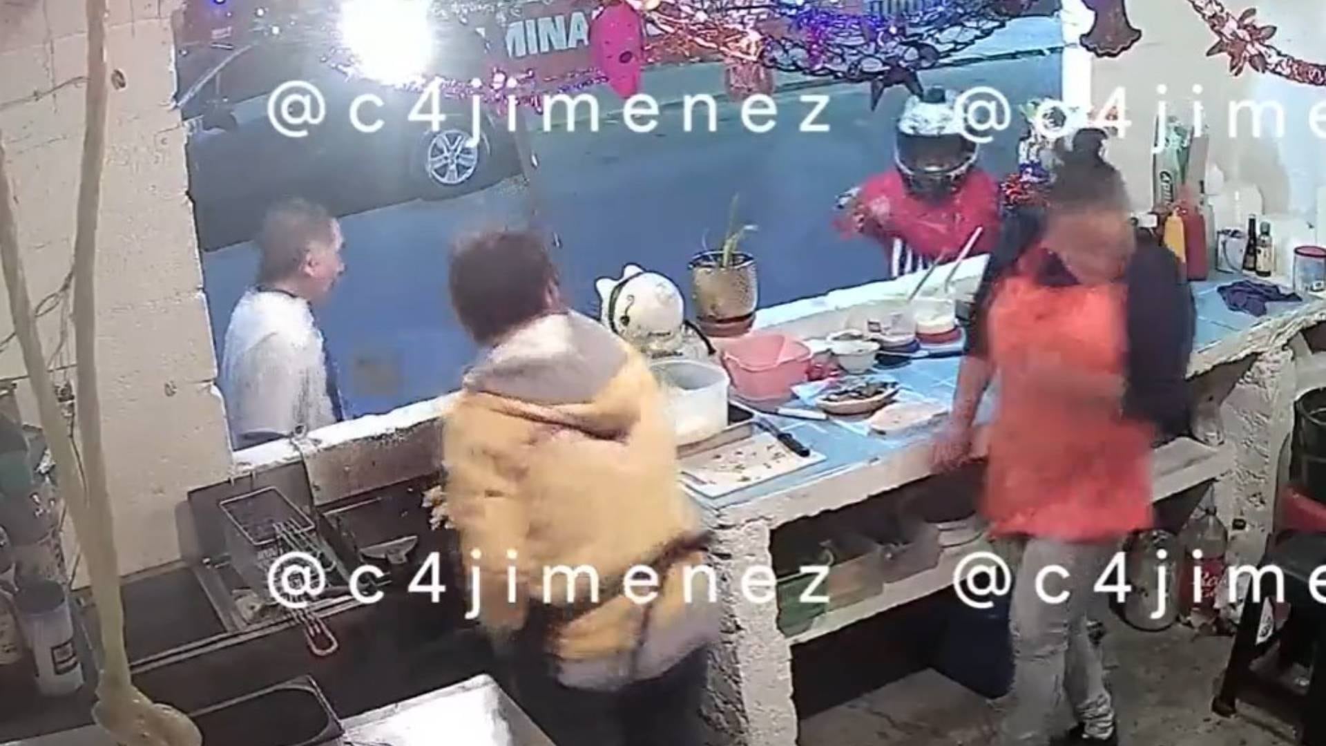 Puesto de hamburguesas en Iztapalapa