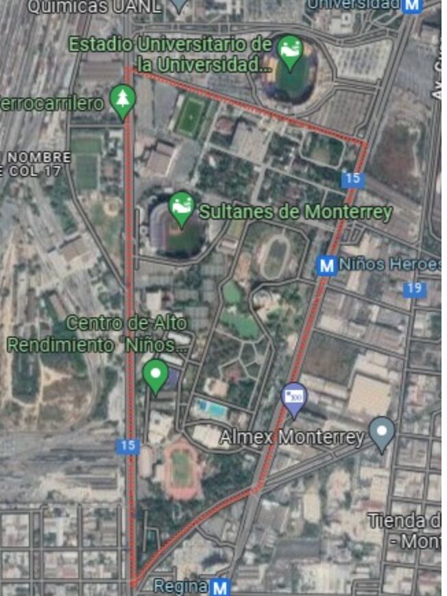 Estadio de Tigres en zona de Gobierno