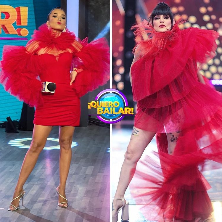 Laura G y Lola Cortés el mismo look.