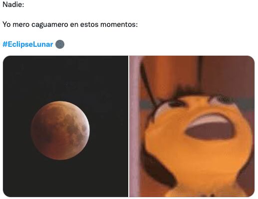Memes "funan" a las nubes por tapar el eclipse lunar y la luna de sangre 2022