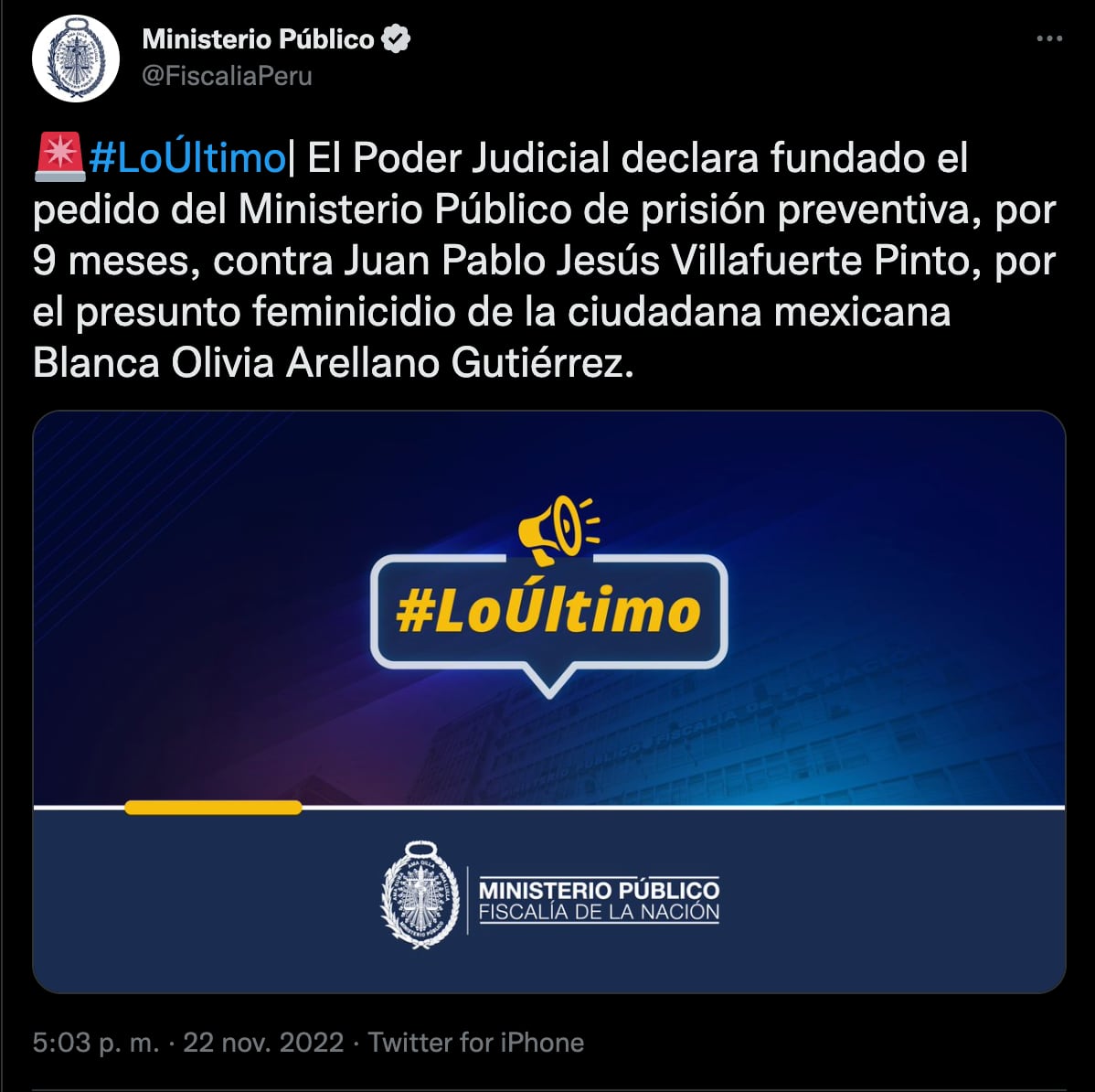 Blanca Arellano: Dan prisión preventiva a detenido por caso de mexicana desaparecida en Perú