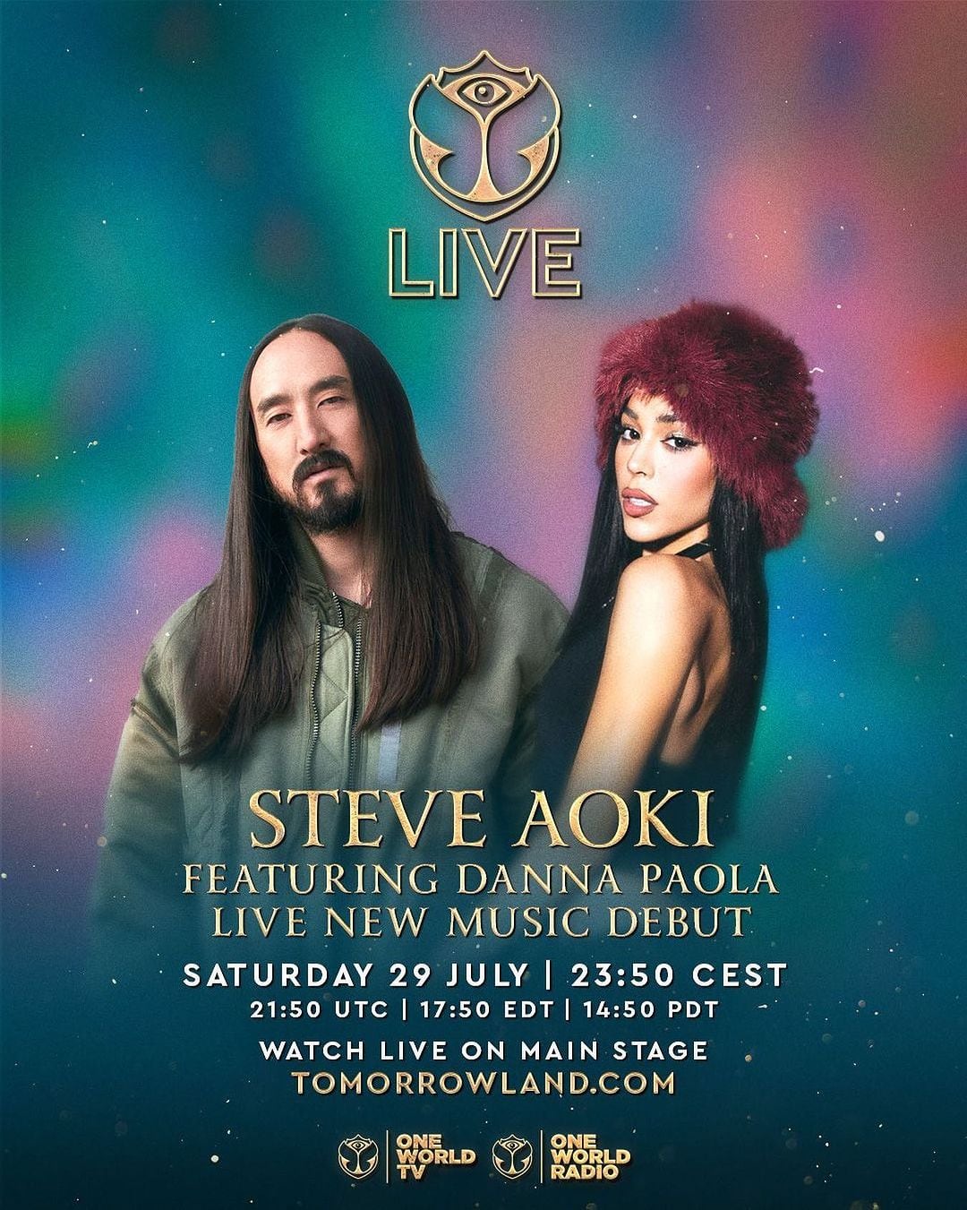 Tomorrowland 2023: Steve Aoki y Danna Paola