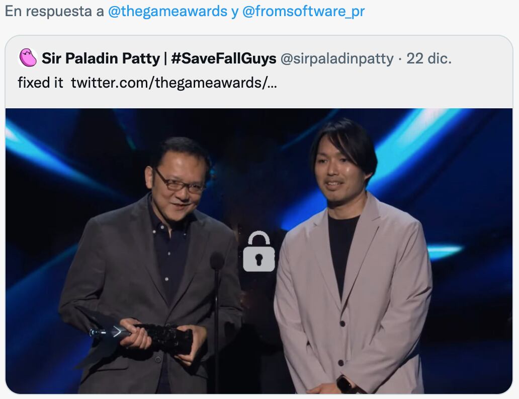 The Game Awards 2022 desata memes al querer borrar al colado que agradeció a Bill Clinton