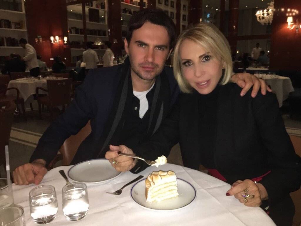 Laura Bozzo y el productor Roberto Romagnoli