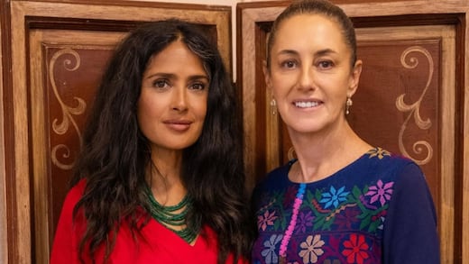 Claudia Sheinbaum y Salma Hayek se reúnen; resaltan el valor de las mujeres mexicanas