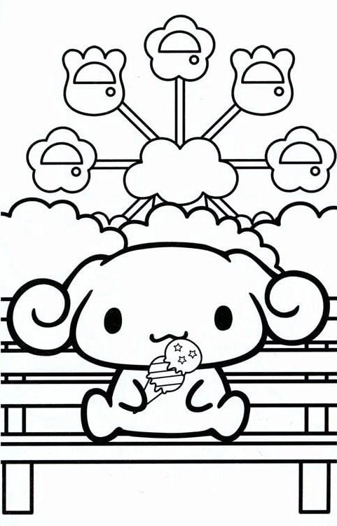 Dibujos de Cinnamoroll para colorear por su cumpleaños