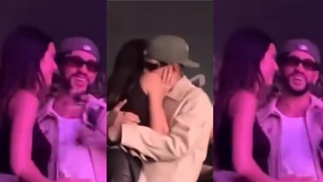 Bad Bunny y Kendal Jenner se muestran cariñosos en el concierto Drake