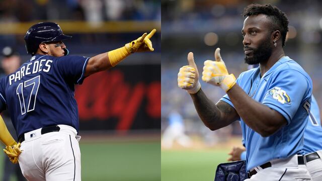 Isaac Paredes y Randy Arozarena.