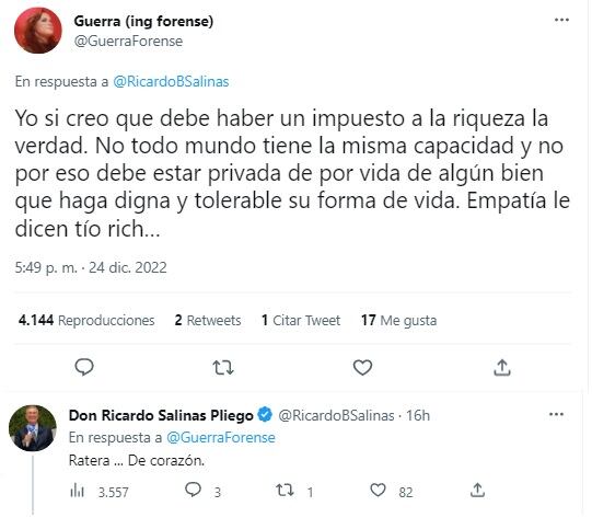 Ricardo Salinas Pliego ironizó ante el argumento de una usuaria