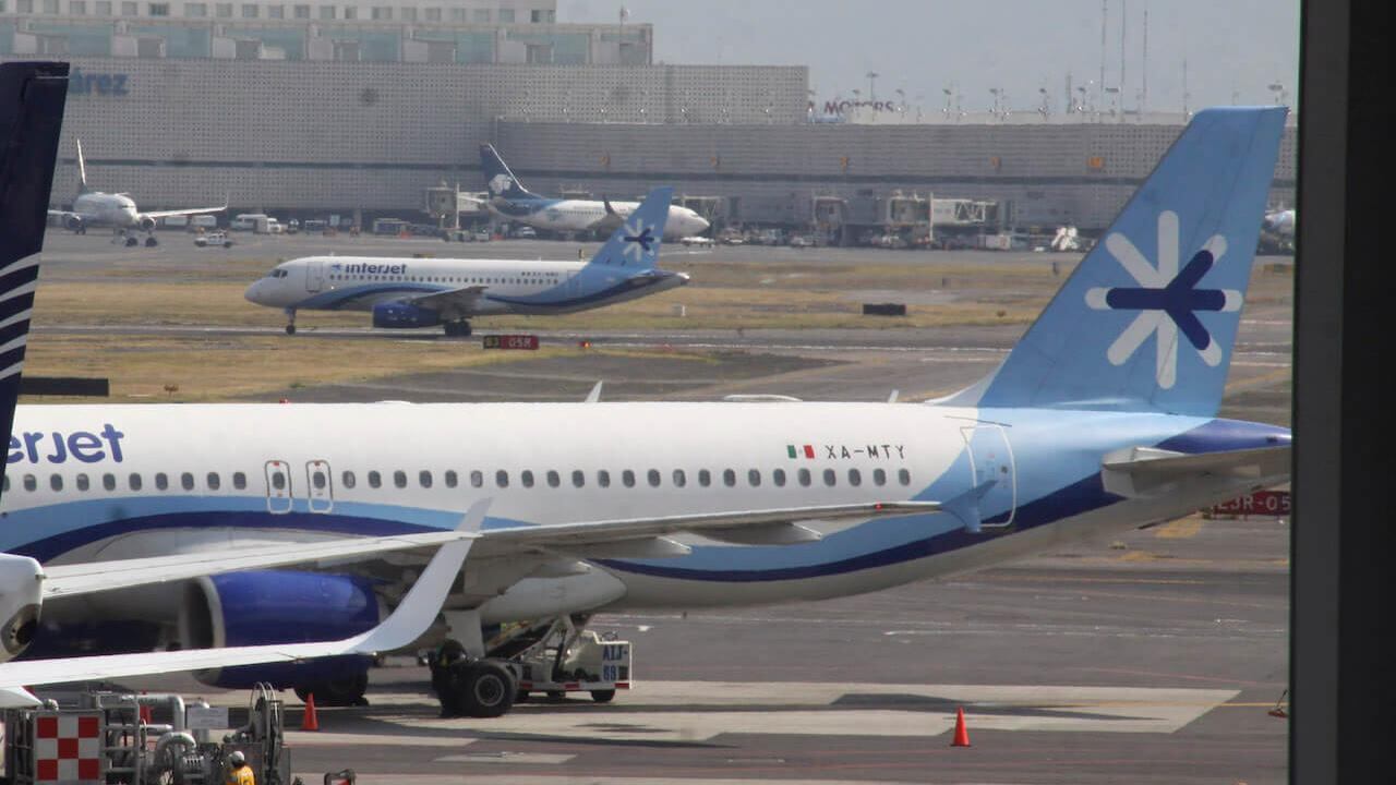Aviones de la empresa Interjet.