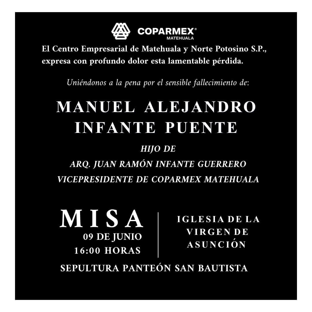 Despiden a Manuel Infante, víctima en el antro RICH