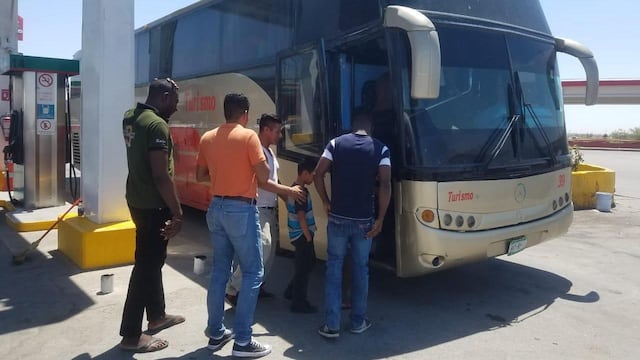 Pasajeros de autobús