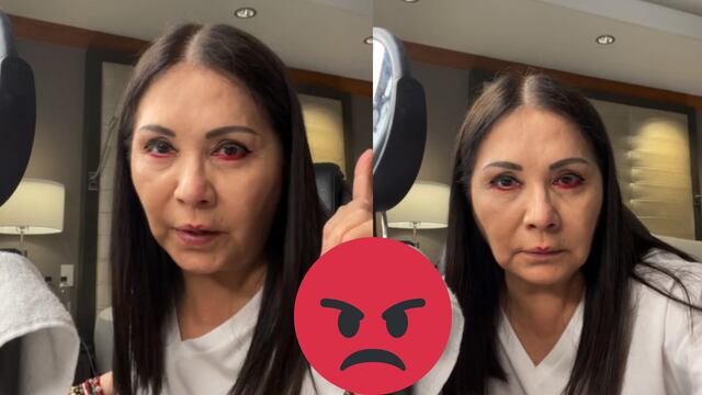 Ana Gabriel regaña a trabajadora en transmisión en vivo.