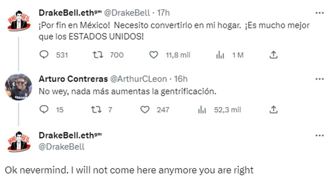 Drake Bell sobre vivir en México