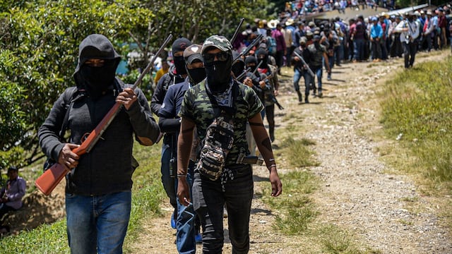 Grupo de autodefensas 'El Machete' en Pantelhó, Chiapas