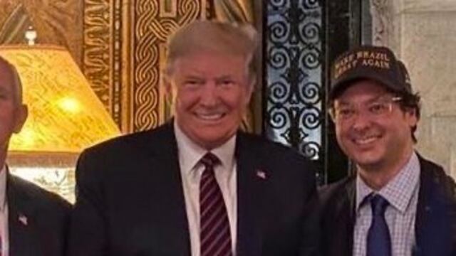Donald Trump y Fábio Wajngarten.