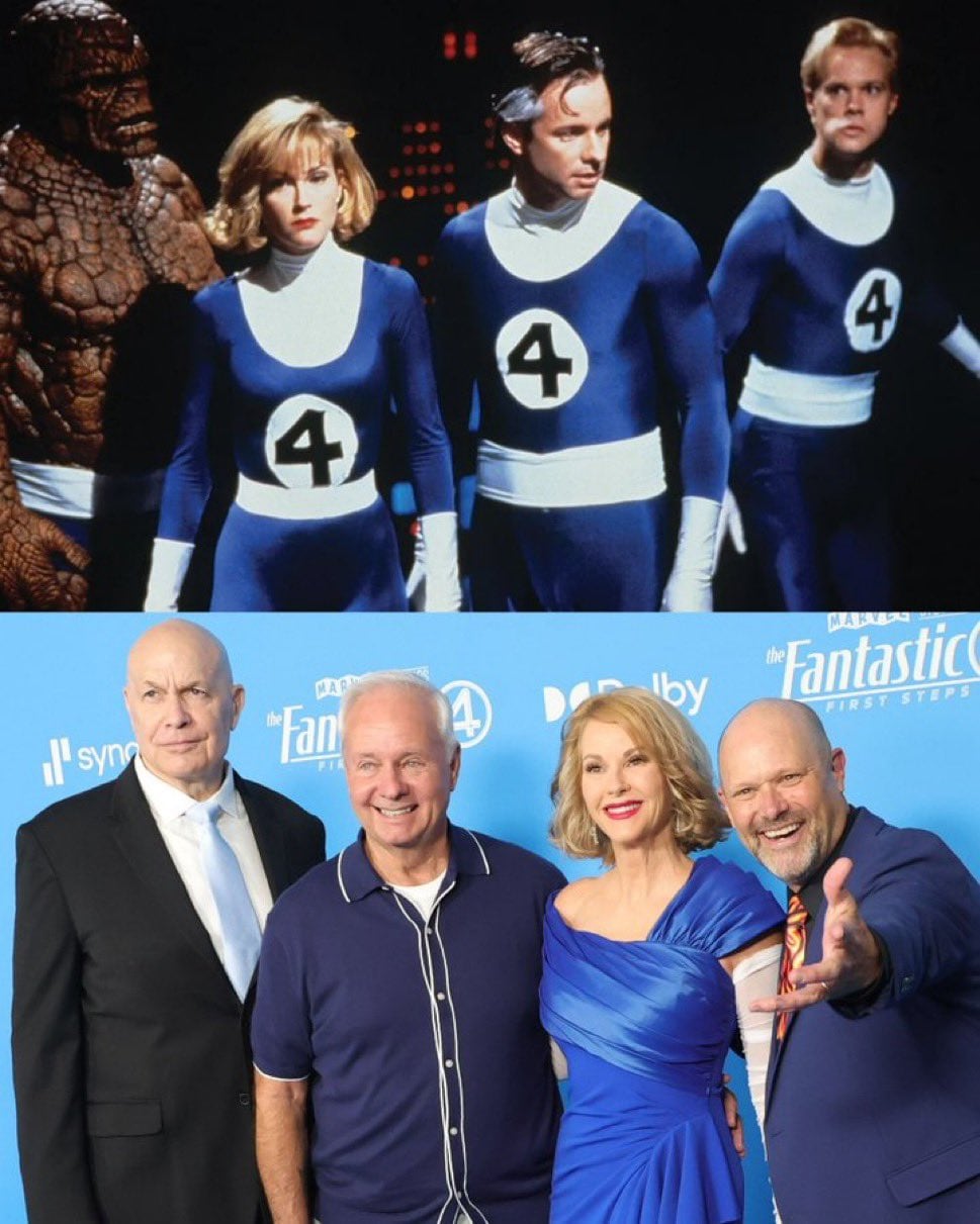 Elenco de Los 4 Fantásticos de 1995 en la premiere de Los 4 fantásticos: primeros pasos
