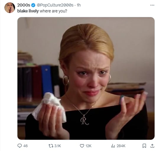 Memes buscando a Blake Lively en la Met Gala 2024