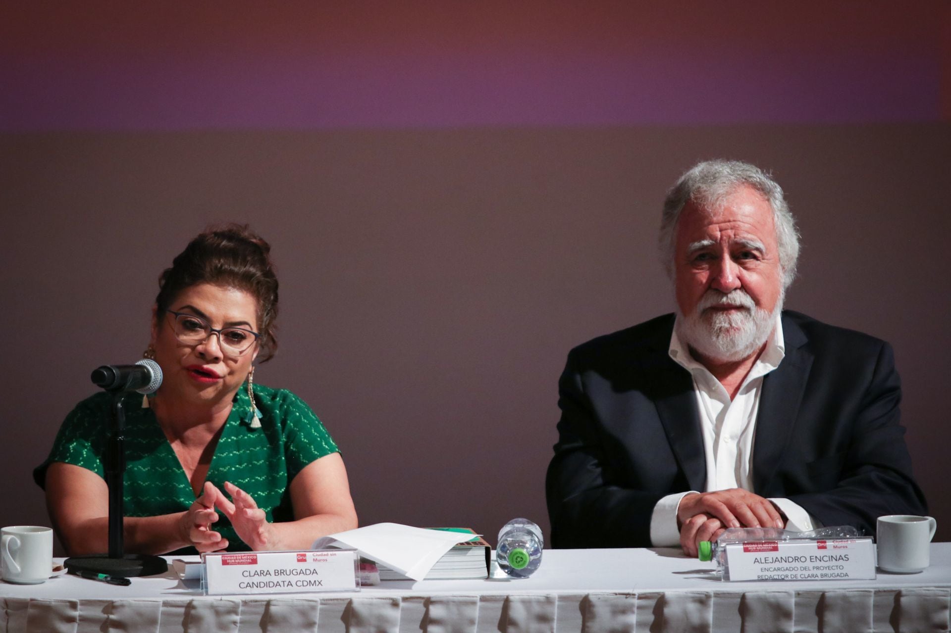 Clara Brugada y Alejandro Encinas