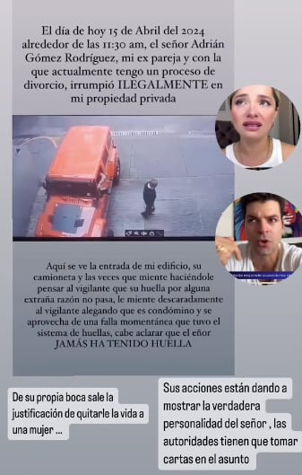 Sandra Itzel denuncia a Adrián Di Monte
