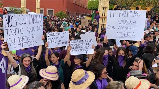 Marcha del 8M en Querétaro