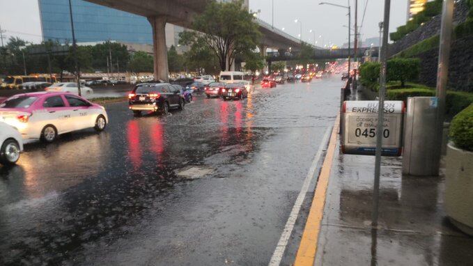 Encharcamientos por lluvias en CDMX
