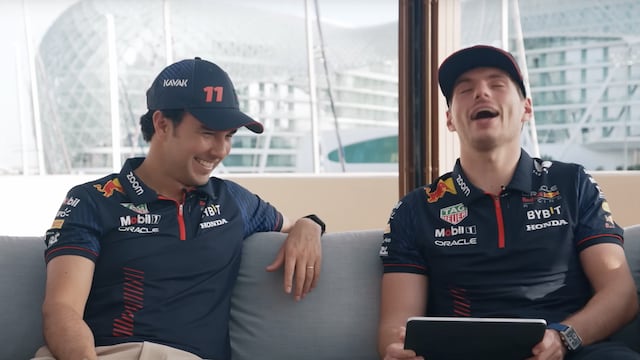 Checo Pérez y Max Verstappen, en una dinámica de Red Bull Racing.