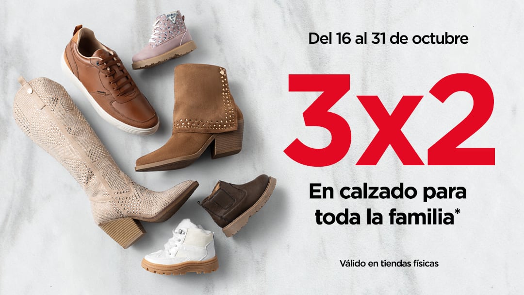 ¡Falling in Fashion! Llegó el otoño y con él un ofertón imperdible de 3x2 en calzado en Sears