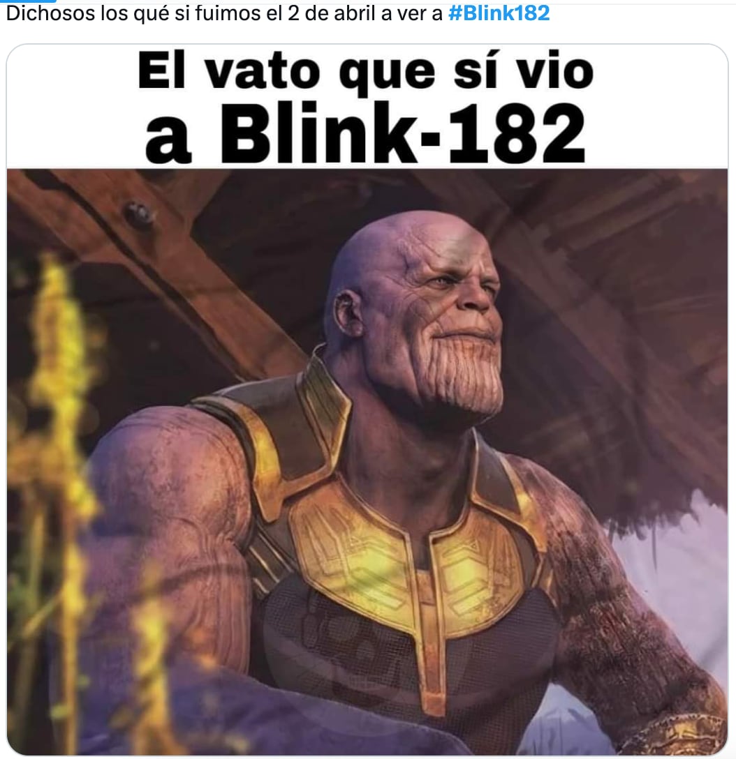 Memes de la cancelación de los conciertos de Blink 182