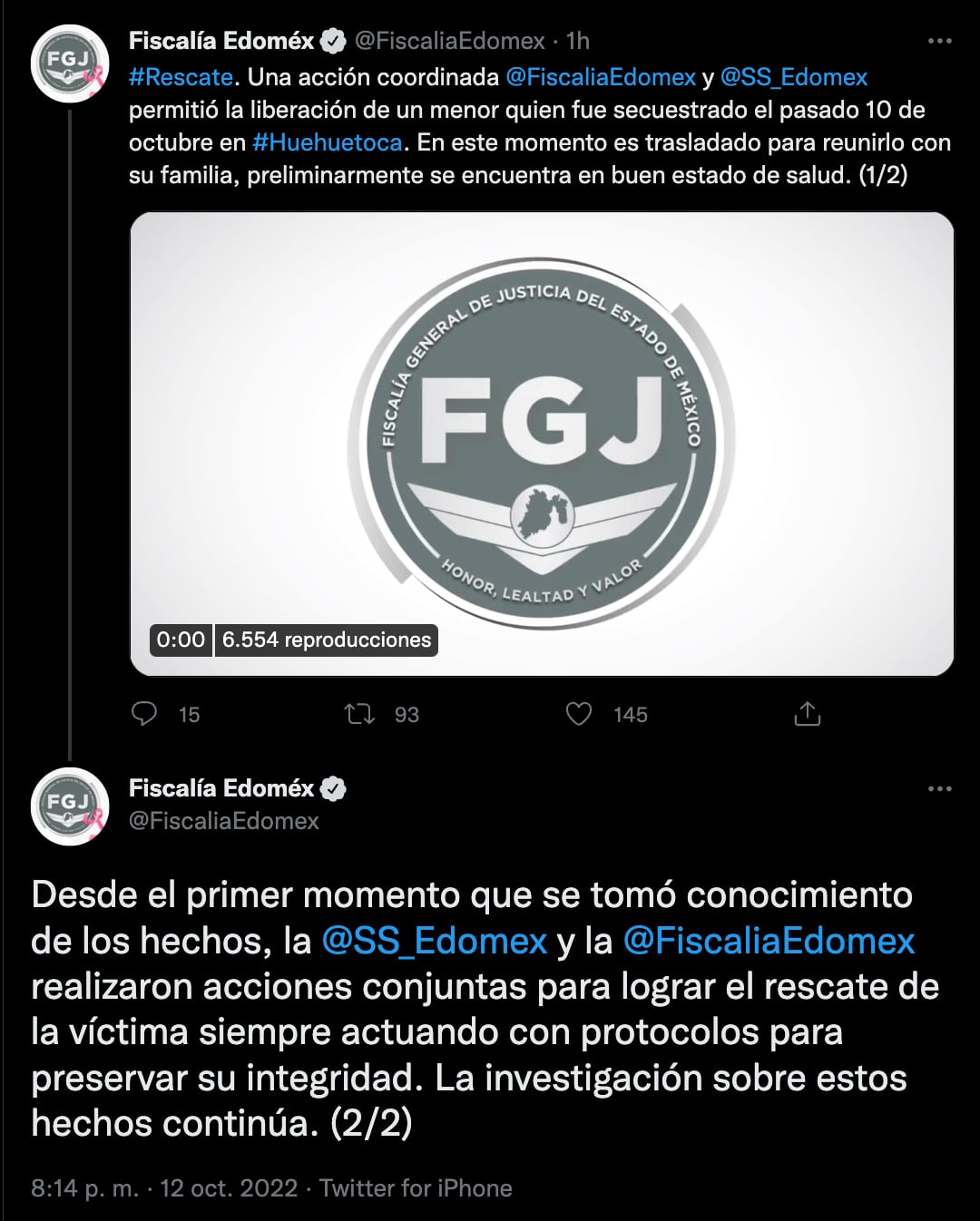 VIDEO: secuestran a menor de edad en Huehuetoca; ya fue rescatado