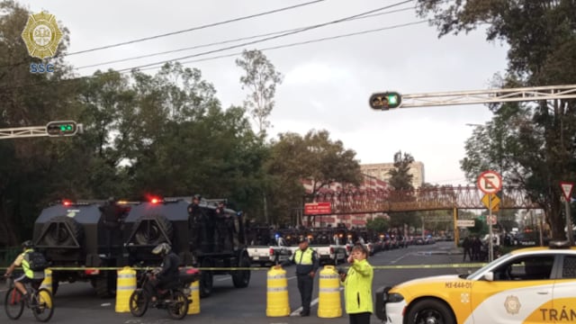 Operativo de la policía de la CDMX y Ejército en alcaldía Cuauhtémoc