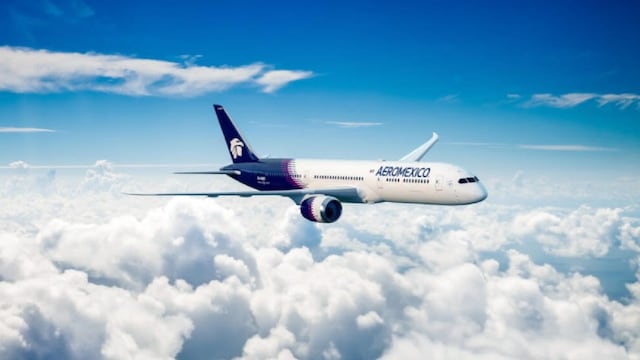 Avión de Aeroméxico. Foto: Ximena Garmendia.