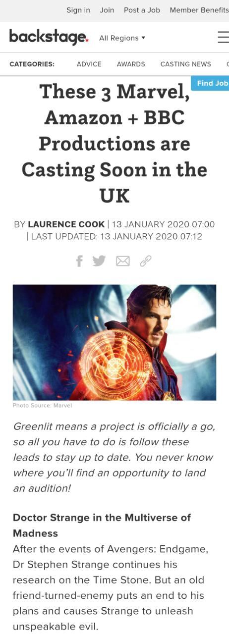 La trama filtrada de Doctor Strange