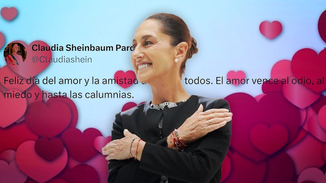 “El amor vence al odio”: el mensaje de Claudia Sheinbaum este 14 de febrero