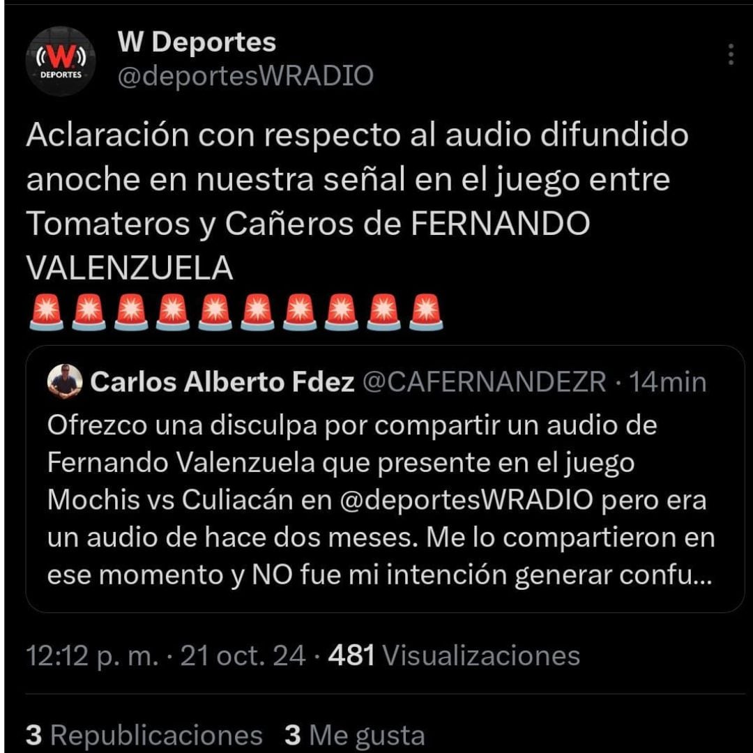 Aclaran audio de Fernando Toro Valenzuela.