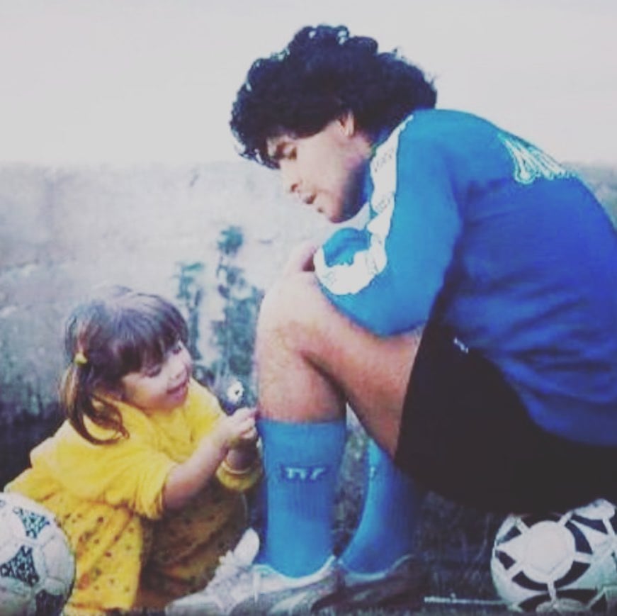 Diego Armando Maradona y Dalma Maradona