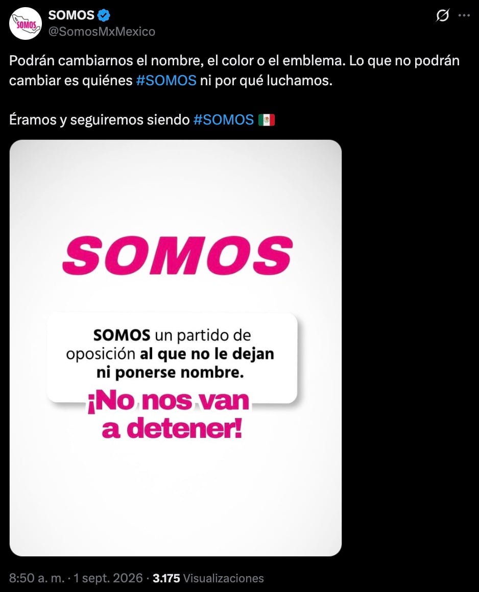 Somos responde a INE por cambios en su logo