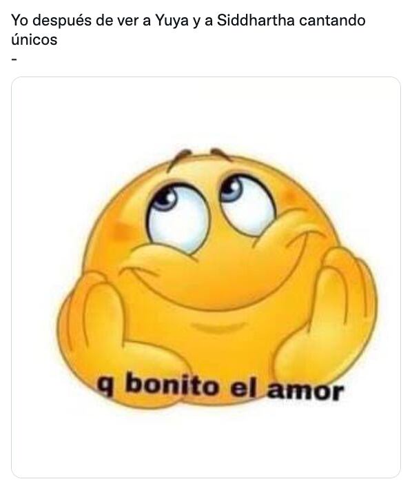 Meme del beso de Yuya y Siddhartha
