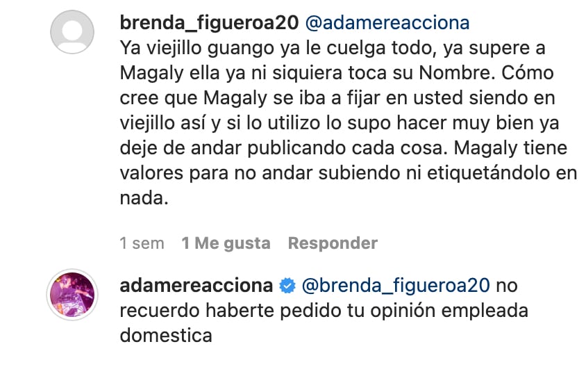 Alfredo Adame le contesta a los fans de Magaly Chávez