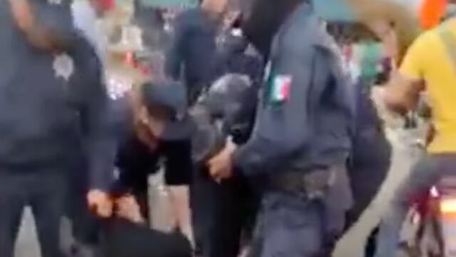 Abuso policial en fiesta patronal en Comalcalco, Tabasco